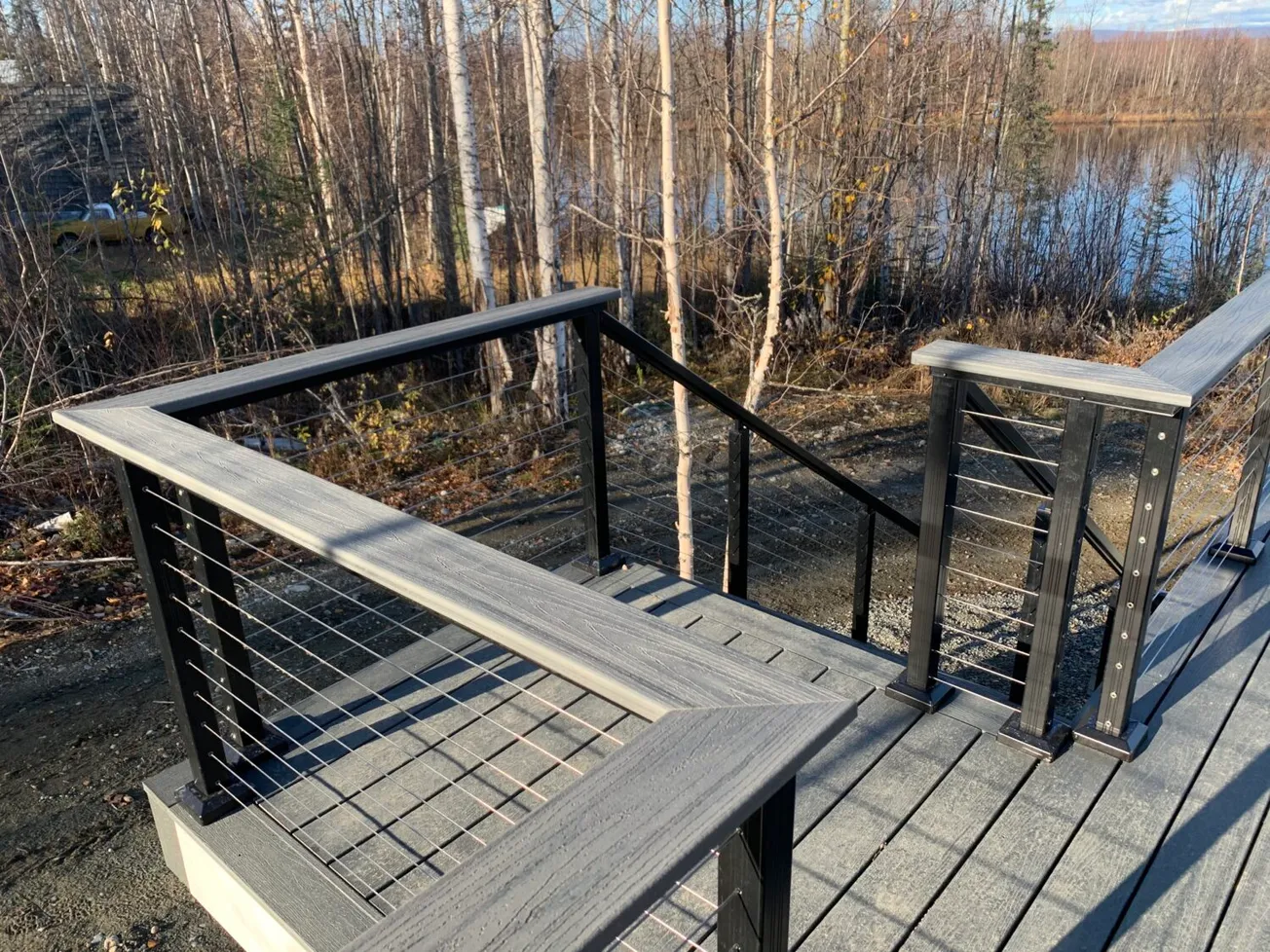 Tips to Set and Install Stair Posts with Cable Railings